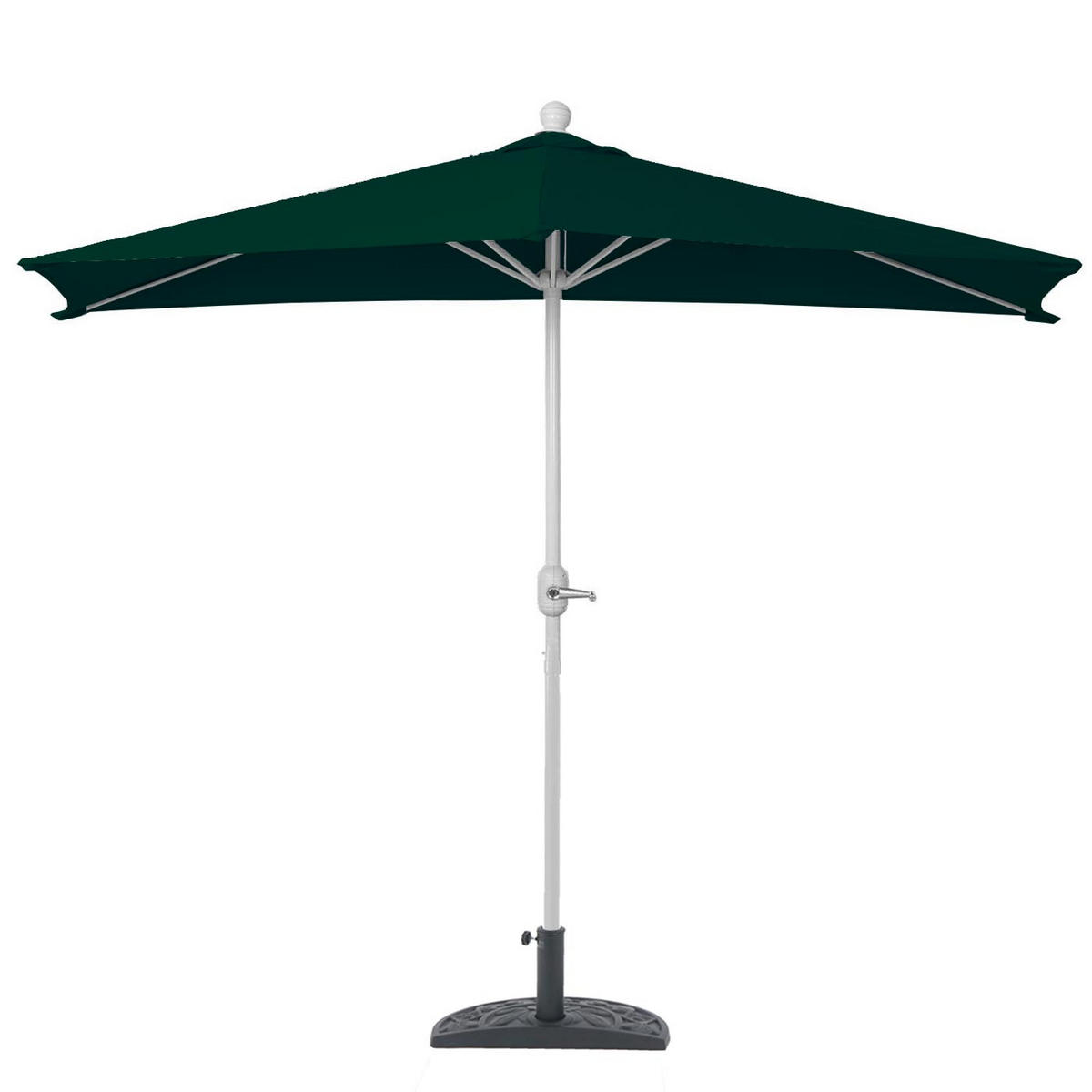 SONNENSCHIRM HALBRUND UV 50+ Grün - Grün, Textil (285/145cm) - MCW
