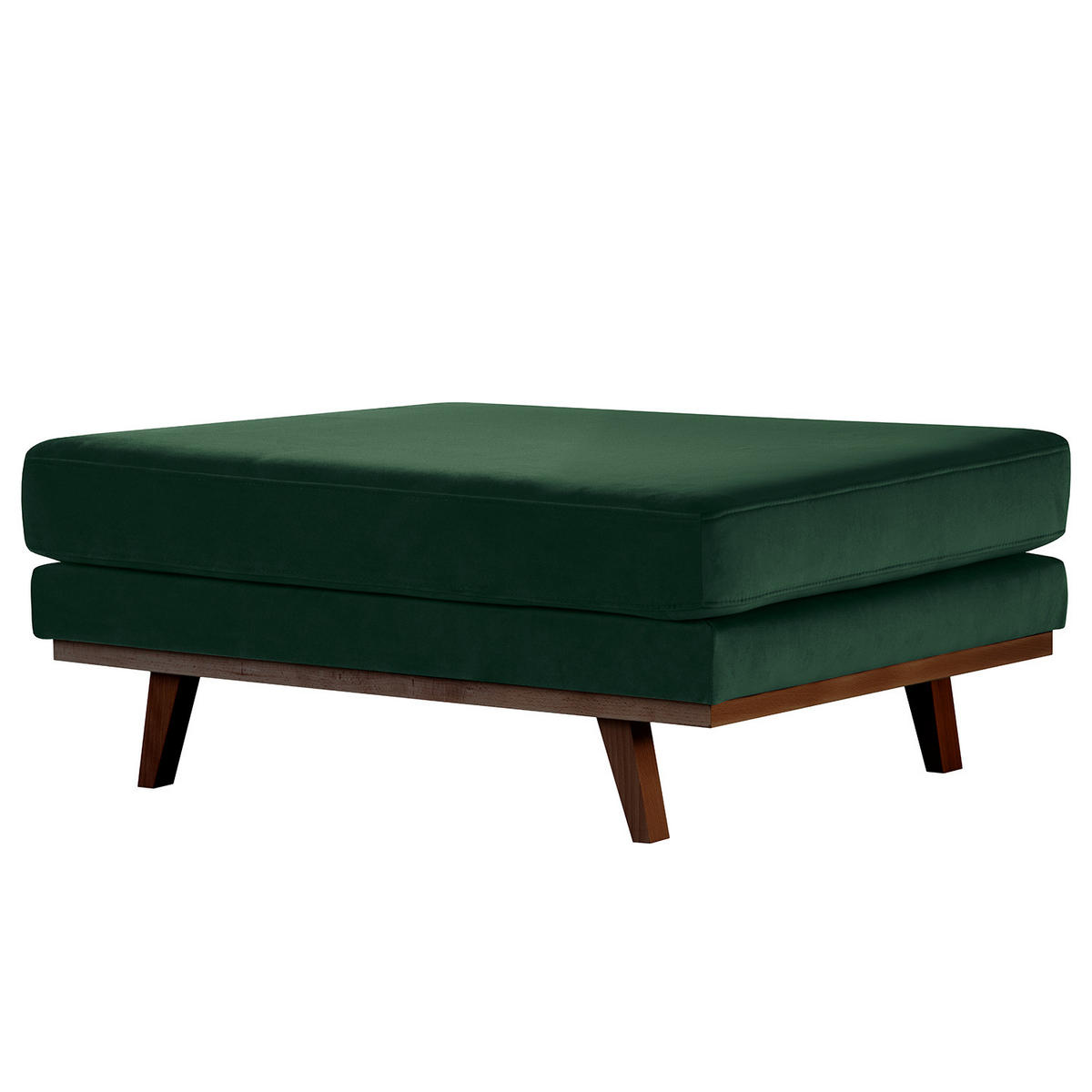 POLSTERHOCKER - Buchefarben/Grün, Textil (85/43/60cm) - home24