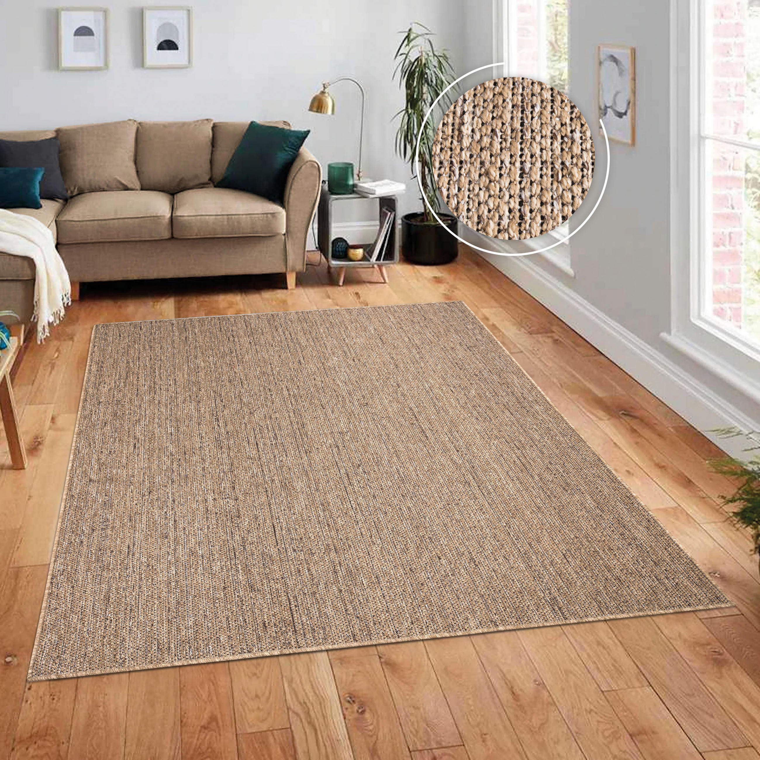 OUTDOORTEPPICH 120/160 cm Aachen 782 - Beige, Textil (120/160cm) - Paco Home