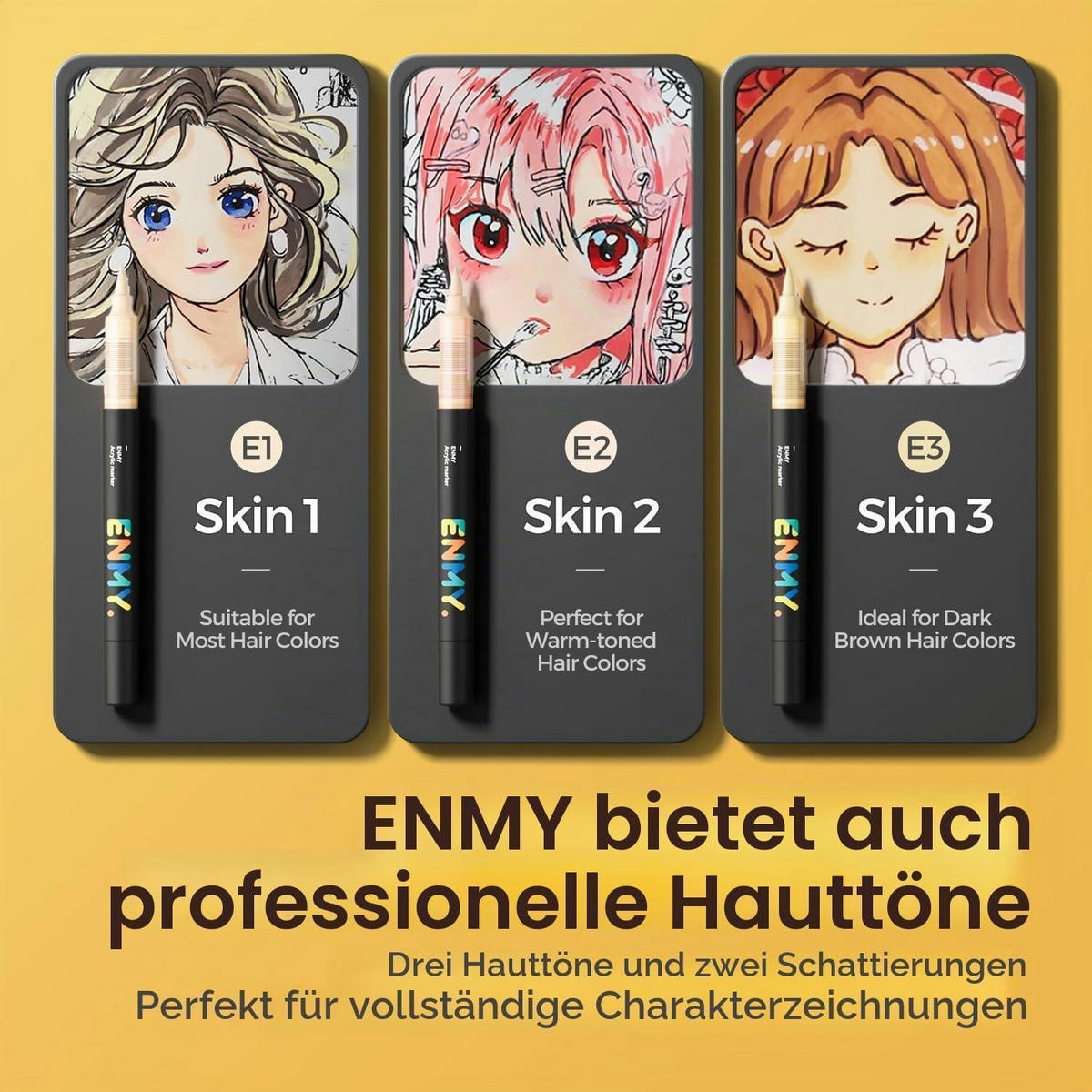 ACRYLFARBEN-MARKER 60 Stück Set - Multicolor, Kunststoff (1/1/14cm)