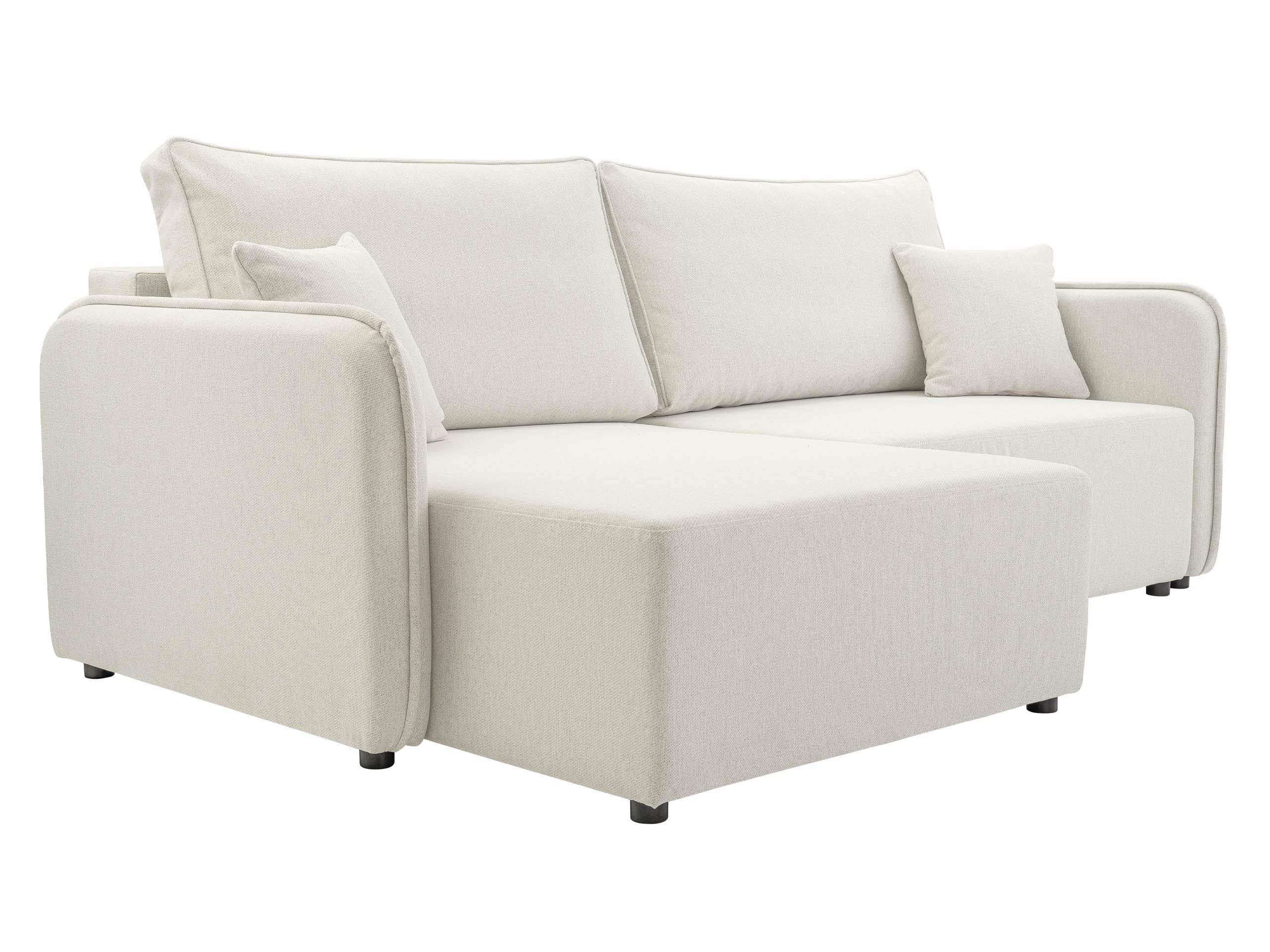 ECKSOFA Malody, Seite: Links - Schwarz/Naturfarben, Holz/Kunststoff (227/147cm) - MIRJAN24