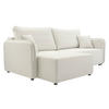 ECKSOFA Malody, Seite: Links - Schwarz/Naturfarben, Holz/Kunststoff (227/147cm) - MIRJAN24