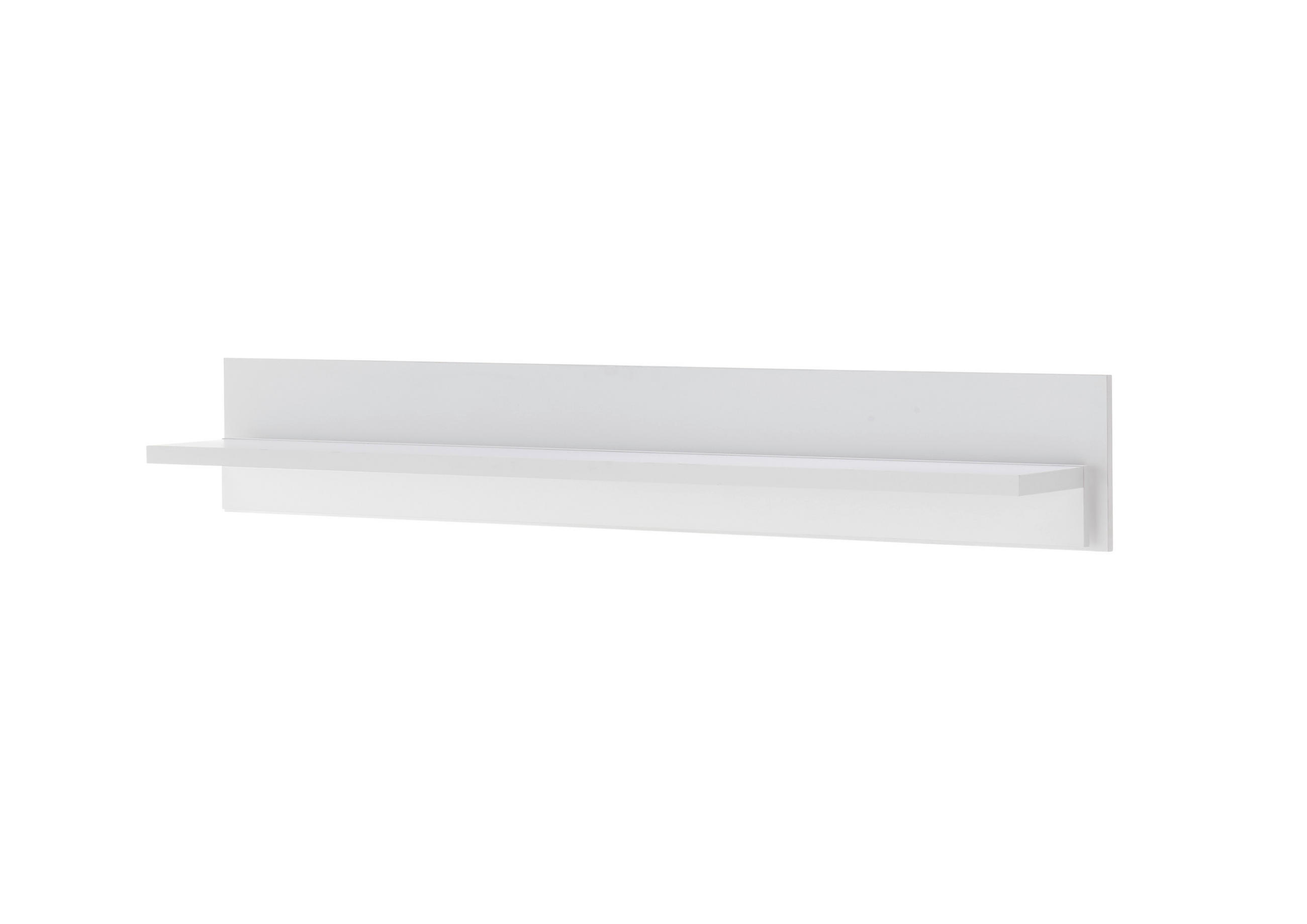 WANDBOARD M19 Weiß Matt 150/20/18 cm schmal - Weiß, Holzwerkstoff (150/20/18cm) - Livojo
