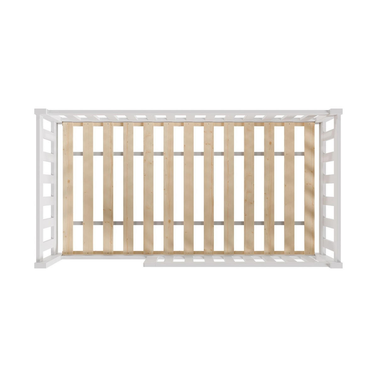 KINDERBETT Naya weiß 80x160 cm - Weiß, Holz (80/160cm) - Juskys