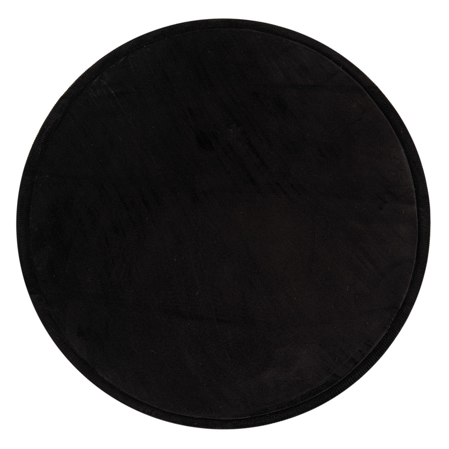 KINDERTEPPICH Schwarz Ø 80 cm - Schwarz, Kunststoff (80/80cm) - TT Home