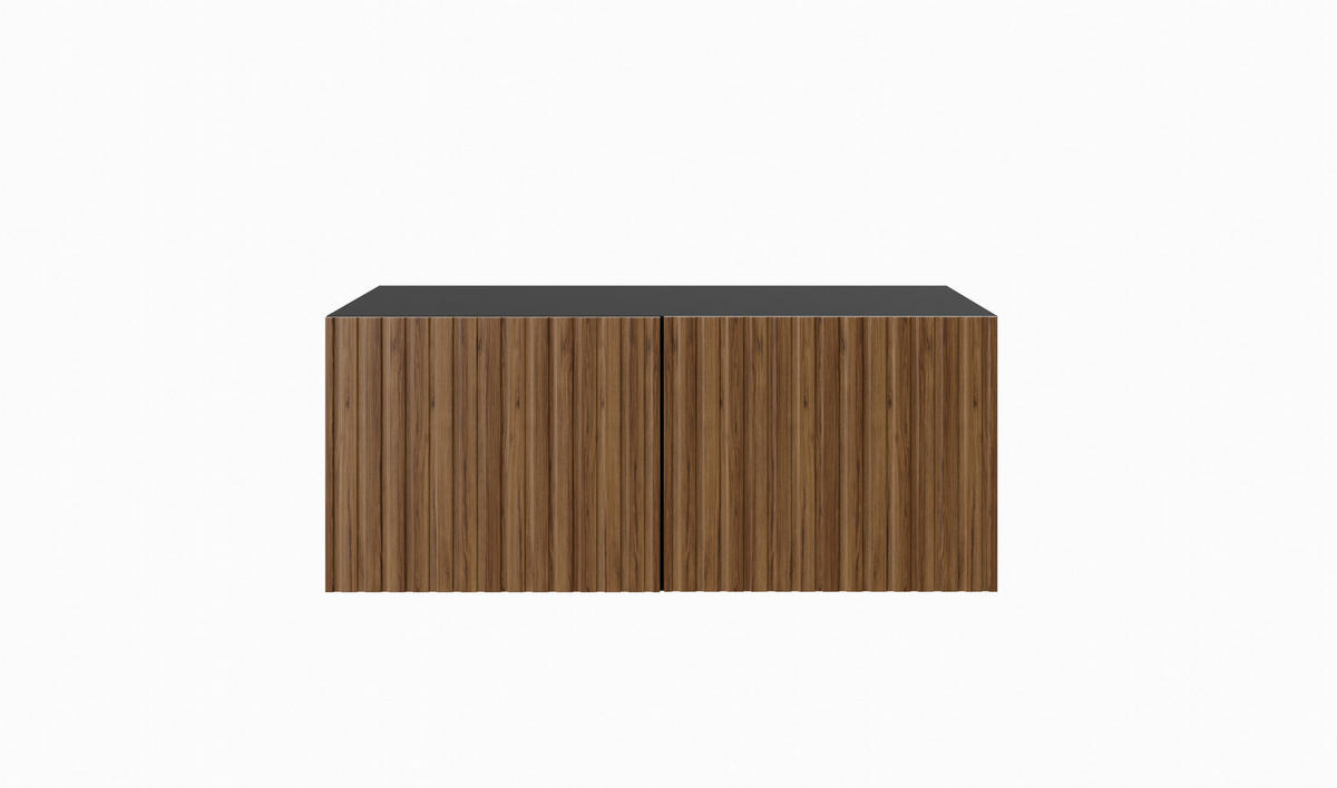 TV-SCHRANK MIO - Wildeiche/Schwarz, Holzwerkstoff (100/41/40cm) - Meblini