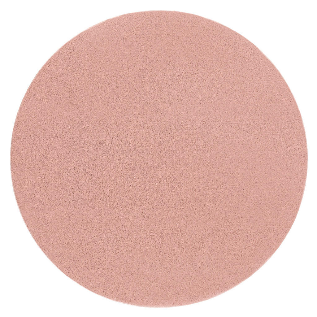 Thumbnail - rugsX Teppich, Pink, Textil, Rund, 80x80 cm, Teppiche & Böden, Teppiche