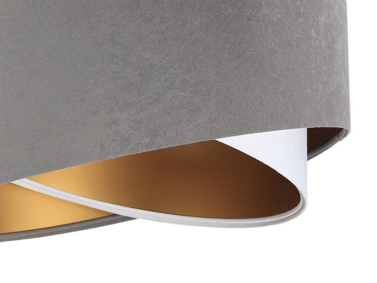 HÄNGELEUCHTE Grau 50/23 cm - Weiß/Grau, Kunststoff (50/1.3/23cm) - ONZENO