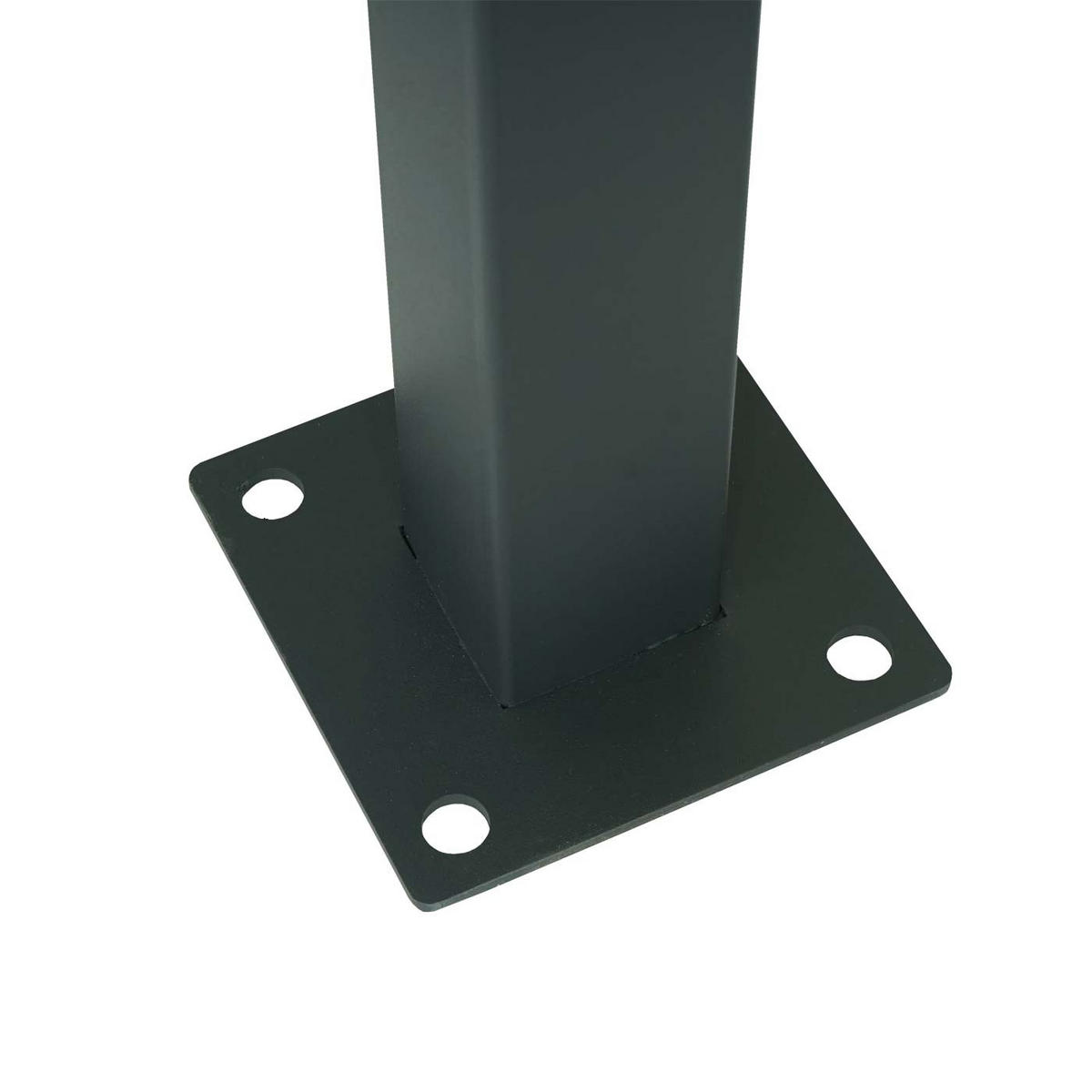 MÜLLTONNEN-ZAUN Grau - Grau, Metall (165/150/85cm) - MCW