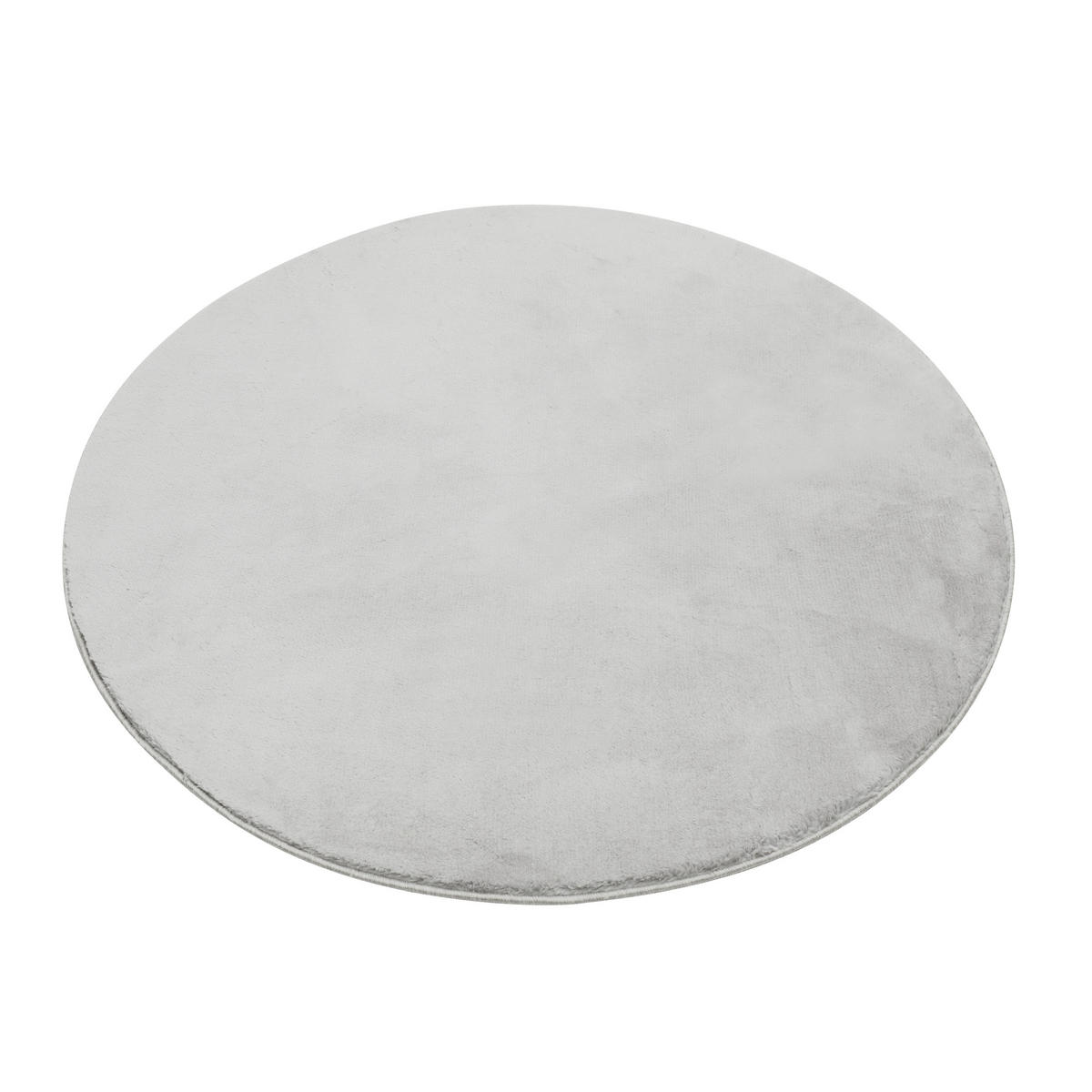 TEPPICH CUDDLE ROUND Grau 240/240 cm - Grau, Kunststoff (240/240cm) - Tapiso
