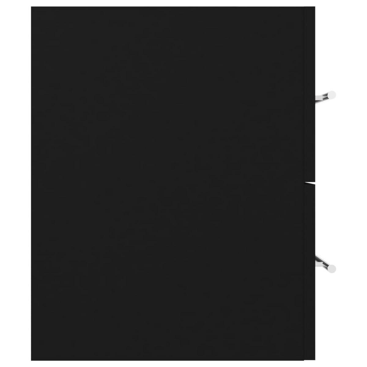 WASCHBECKENUNTERSCHRANK Dixon 100/38.5/48 cm - Schwarz, Holzwerkstoff (100/48/38.5cm) - Nettlife