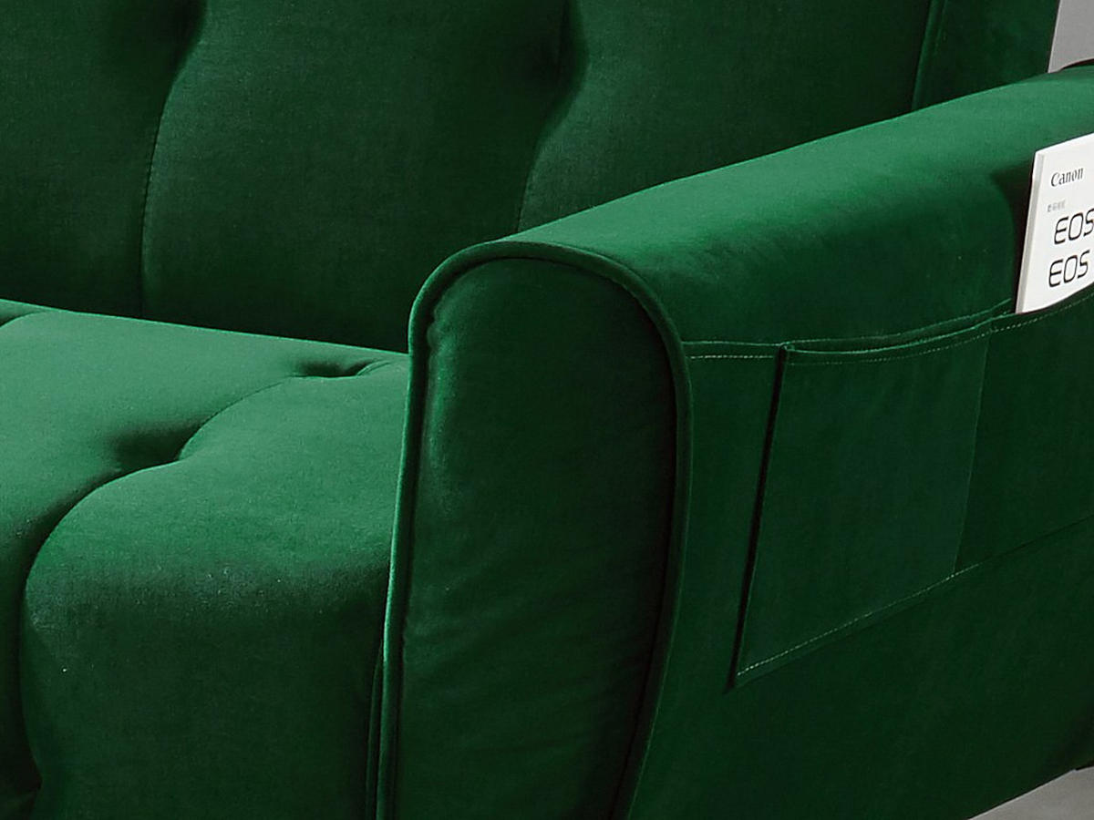 SCHLAFSOFA - 3 Personen - stoff - tannengrün Polani - Waldgrün, Textil (209/83/83cm) - Vente-Unique