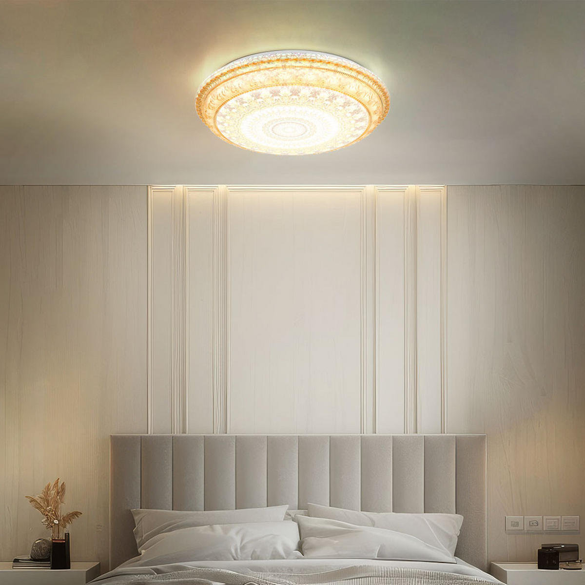 LED DECKENLEUCHTE LAZARO Bunt - Multicolor, Metall (39/39/8.5cm) - Globo Lighting