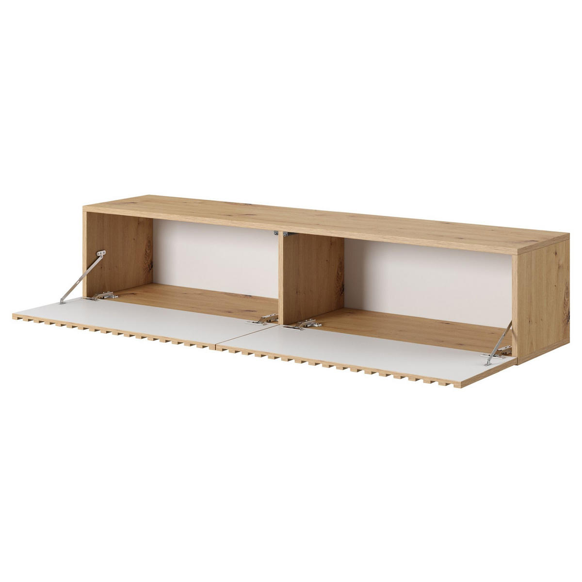 TV-HÄNGEBOARD Telire Eiche / Schwarz 138,6 cm - Schwarz/Eiche Artisan, Holzwerkstoff (138.6/30/31.6cm) - Selsey