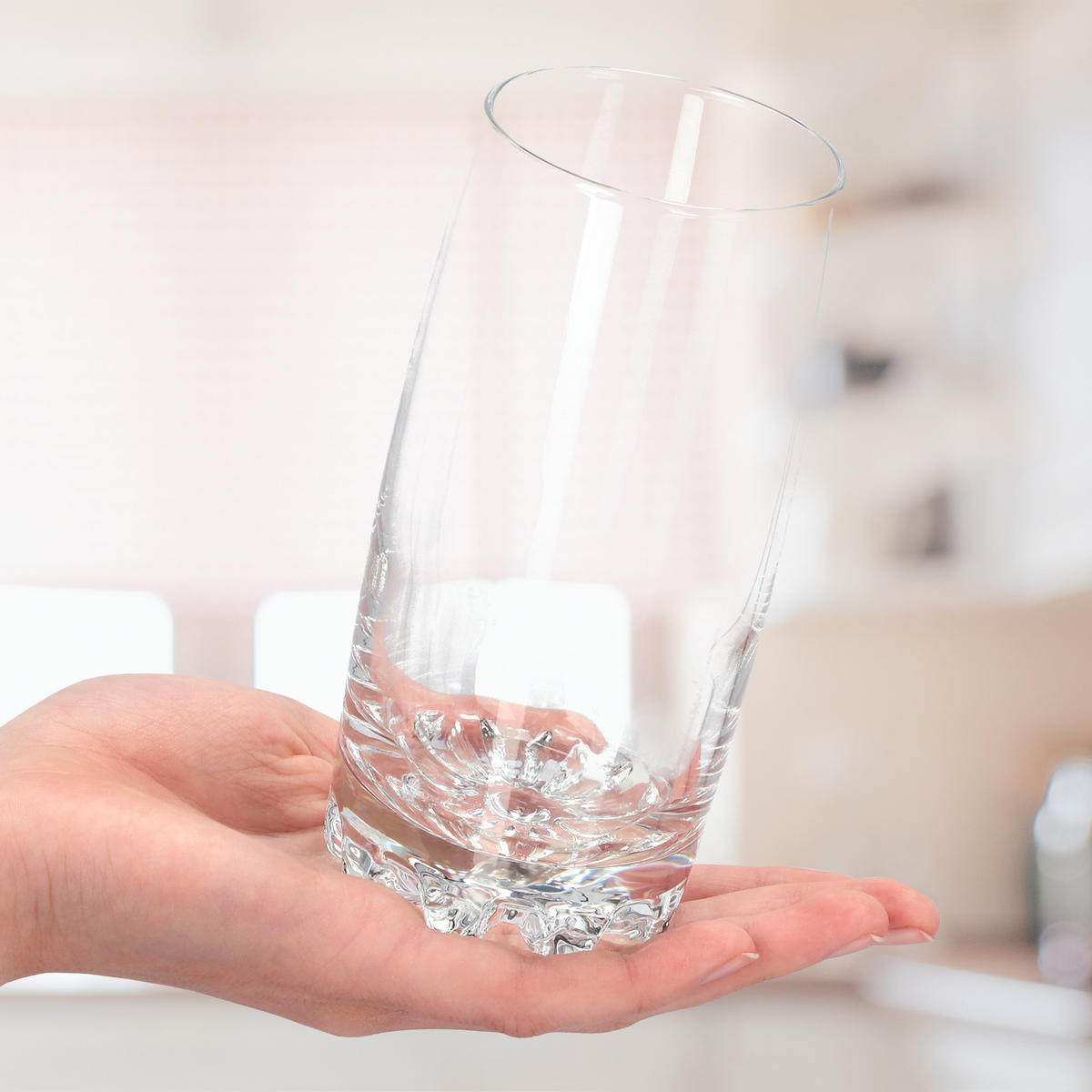 KADAX Gläser-Set für Saftgetränke, 6-tlg. 365 ml - Transparent, Glas - KADAX