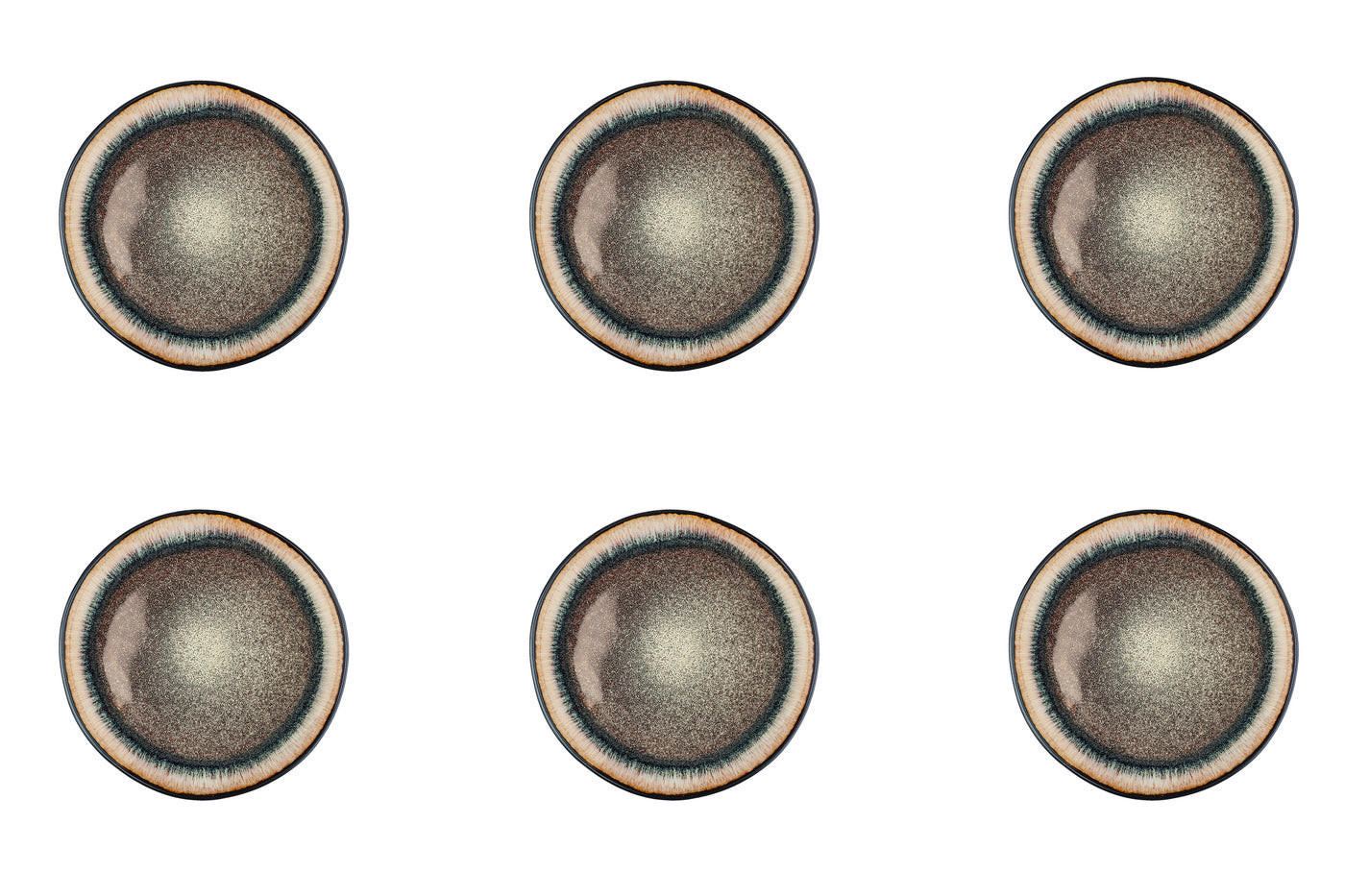 TELLER Iris Ø21,5cm - 6er-Set - Wildbraun - Braun, Keramik (21.5cm) - Björn