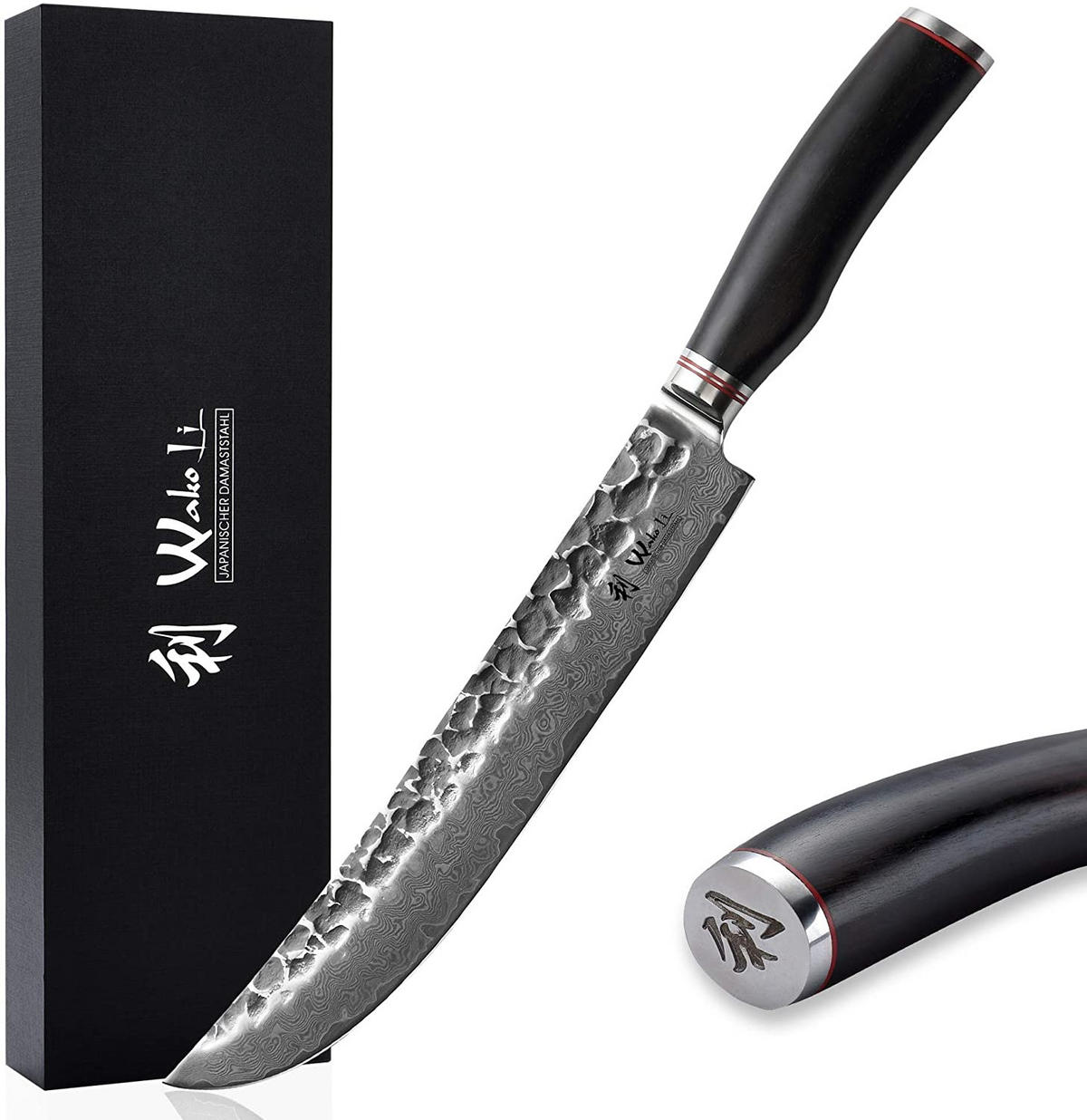 TRANCHIERMESSER 25 cm - Schwarz, Holz/Metall (39cm) - Wakoli