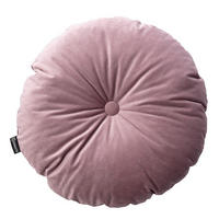 KISSEN Velvet rund, rosa, 37cm - Rosa, Textil (37cm) - Dekoria