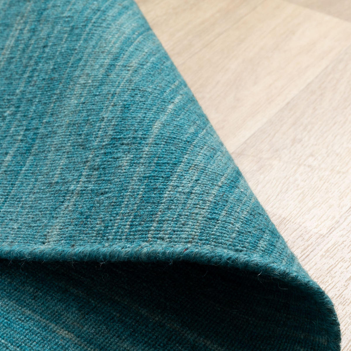 HANDWEBTEPPICH 160/230 cm Delhi - Türkis, Naturmaterialien (160/230cm) - Steffensmeier