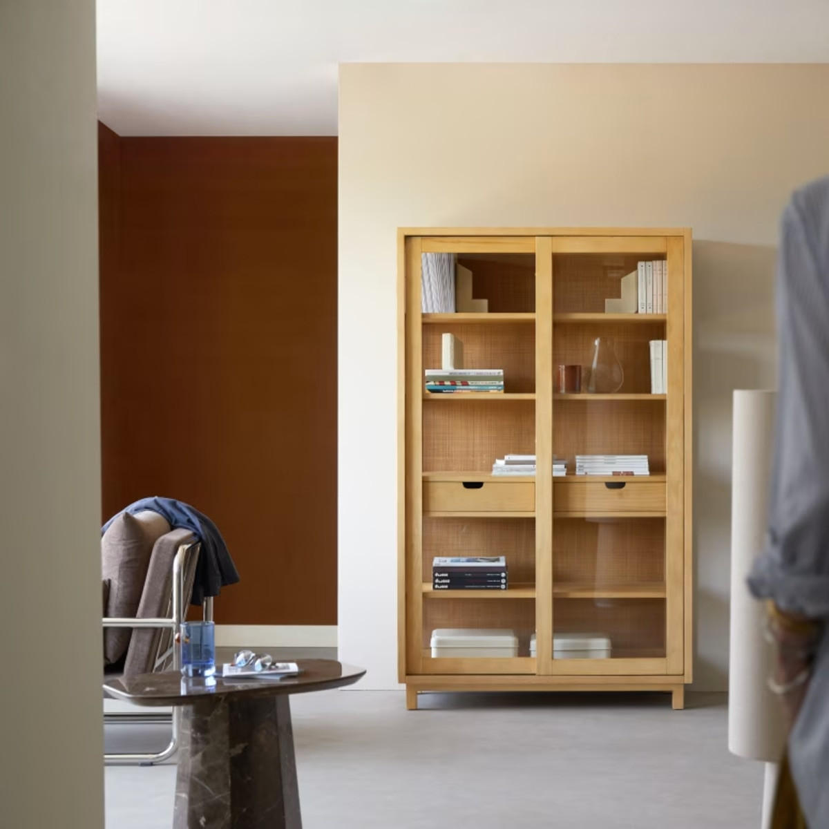 SCHRANK Adel Natur aus Eiche - Naturfarben, Holz (110/180/45cm) - Tikamoon