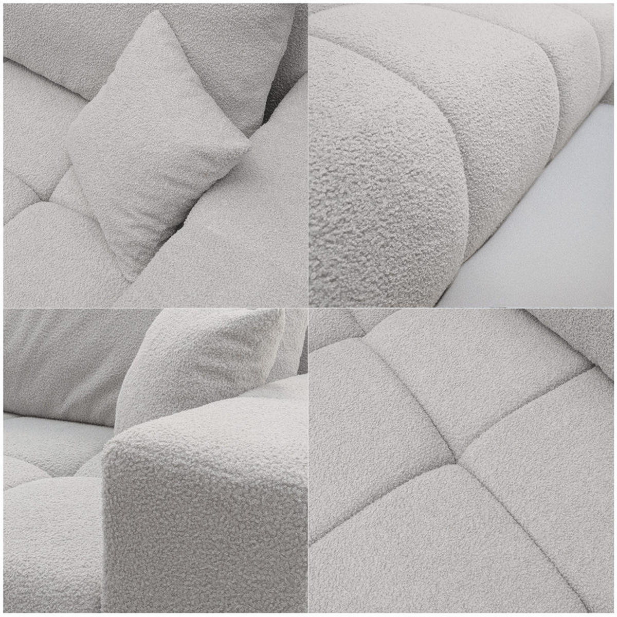 ECKSOFA OFI mit Schlaffunktion und Bettkasten Grau - Grau, Holzwerkstoff/Kunststoff (278/145cm) - Idohome