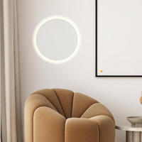 LED-WANDLAMPE Cloud Weiß Ø 40cm - Weiß, Metall (40/4.4/40cm) - s.luce
