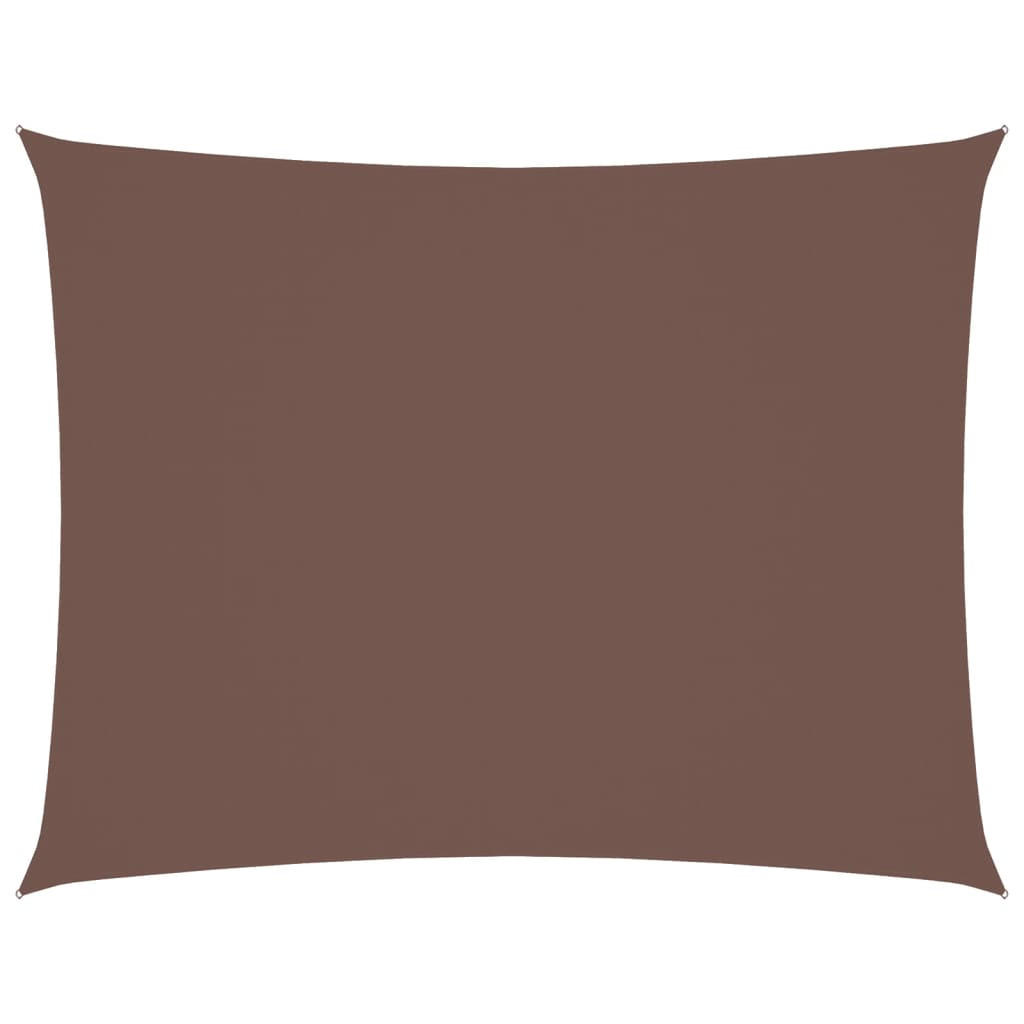 SONNENSEGEL Oxford-Gewebe Rechteckig 2,5x3,5 m Braun - Braun, Textil (350/250cm) - furnicato