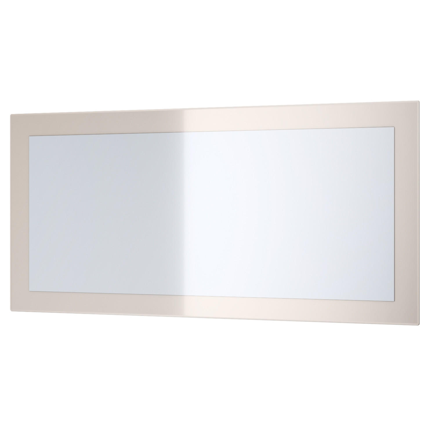 SPIEGEL Lima Sandgrau Hochglanz - Sandfarben, Holzwerkstoff (89/45/2cm) - Vladon