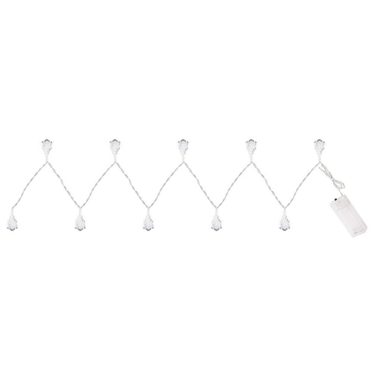 LED DEKOLEUCHTE Silber Kristall Design - Silberfarben, Kunststoff (120/2.2/2.7cm) - Globo Lighting