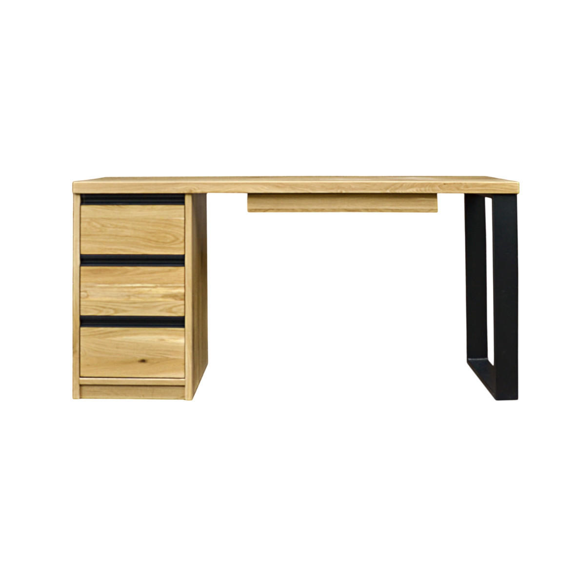 COMPUTERTISCH mit Schubladen aus Massivholz fürs Büro CAMERON - Eichefarben, Holz (60/150/75cm) - Rawood Furniture