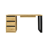 COMPUTERTISCH mit Schubladen aus Massivholz fürs Büro CAMERON - Eichefarben, Holz (60/150/75cm) - Rawood Furniture