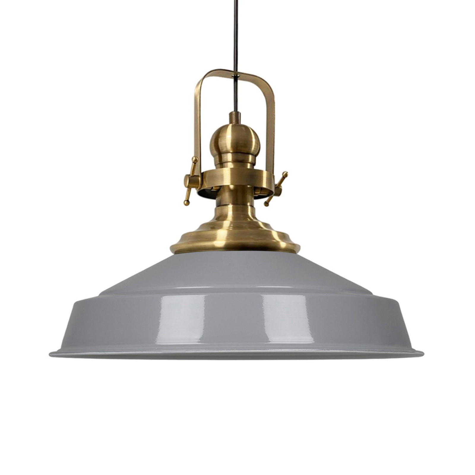 PENDELLEUCHTE Asletl 41/38 cm - Grau, Metall (38/41/160cm) - Bamyum