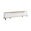 FERNSEHSCHRANK Glänzendes Weiß, Ahorn 40/200/47 cm - Ahornfarben/Weiß, Holzwerkstoff (200/47/40cm) - DMORA