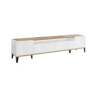 FERNSEHSCHRANK Glänzendes Weiß, Ahorn 40/200/47 cm - Ahornfarben/Weiß, Holzwerkstoff (200/47/40cm) - DMORA