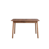 ESSTISCH Glimps Ausziehbarer 120/162x80 cm Walnuss - Braun, Holz (120/80/76cm) - Zuiver