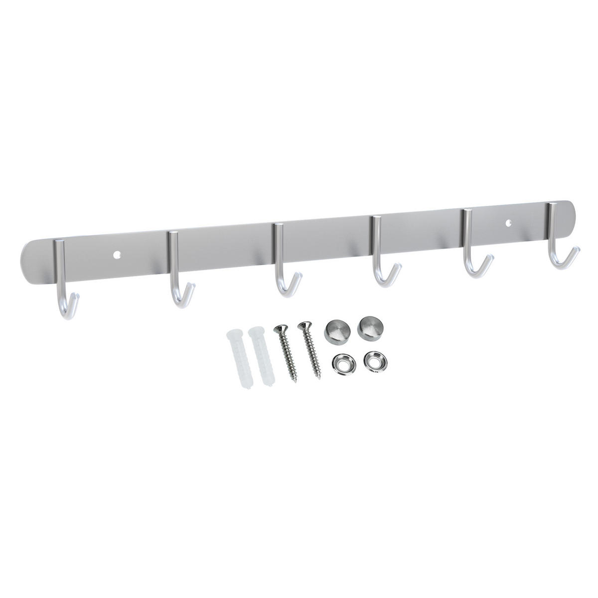 GARDEROBENLEISTE 46/5/5 cm - Silberfarben, Metall (5/5/46cm) - Intirilife