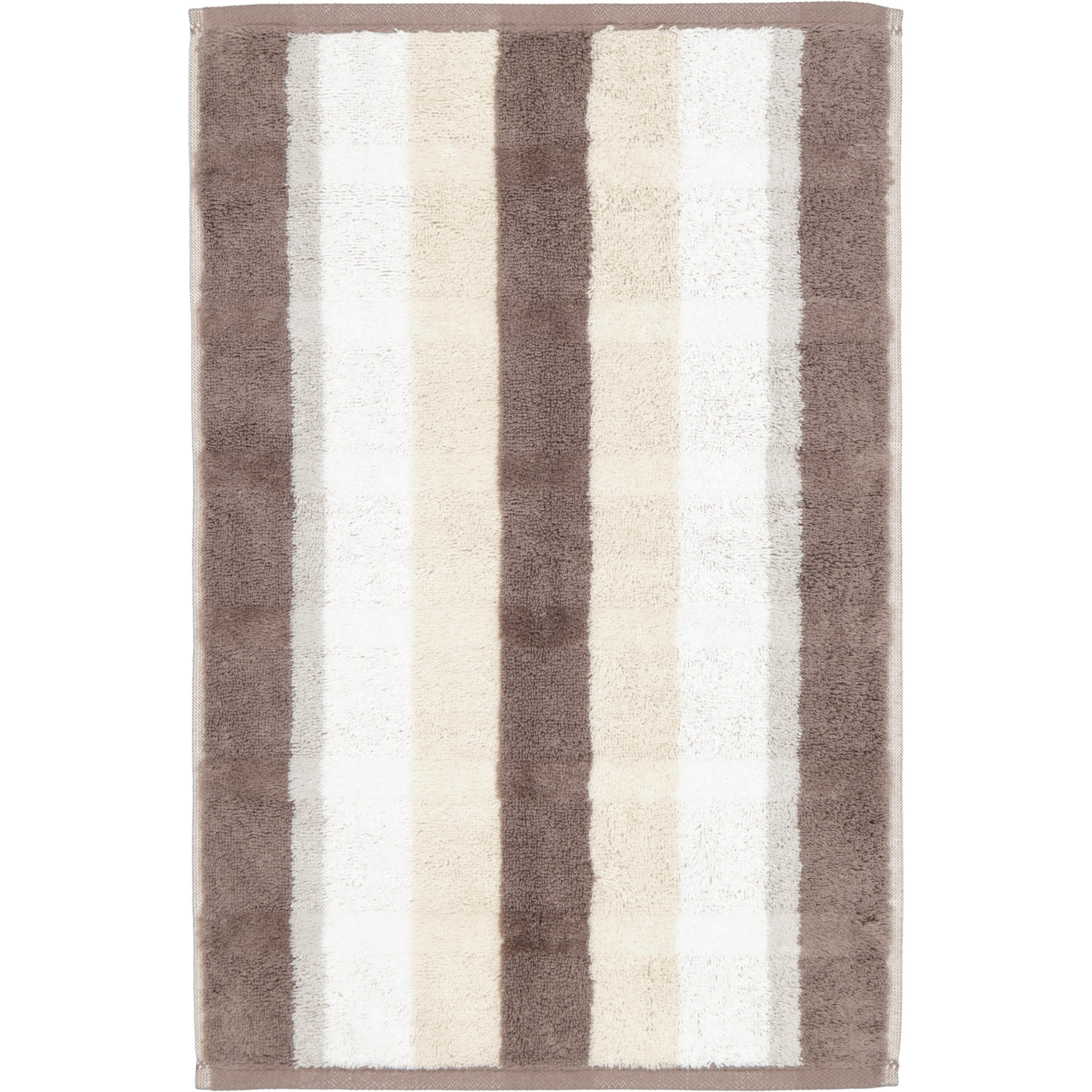 GÄSTETUCH NOBLESSE STRIPE 1087 WALNUSS - 30 - Braun, Textil (30/50cm) - Cawoe