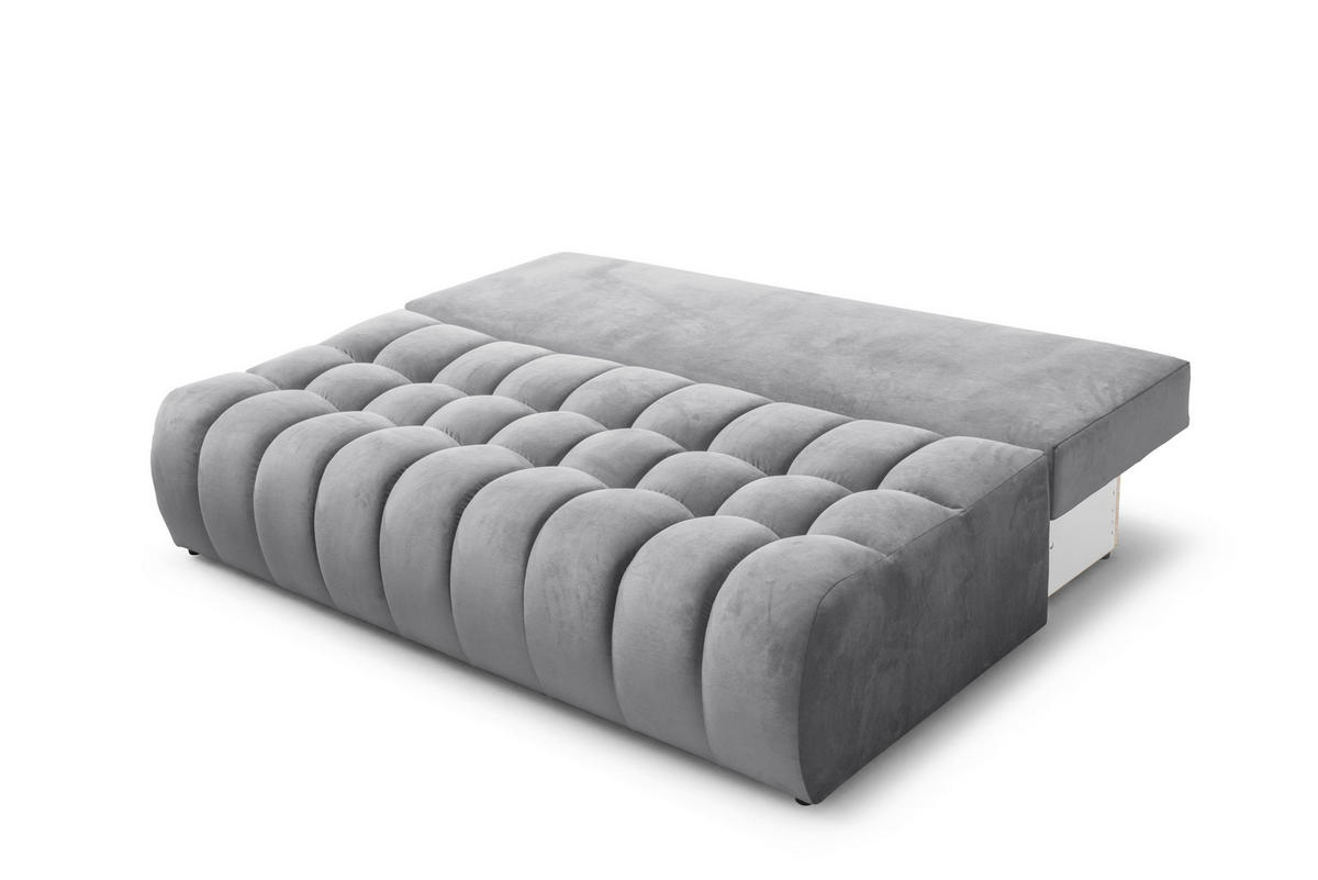 SOFA 200 cm in Aschgrau - Grau, Textil (200/92/115cm) - Home Collective
