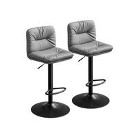 BARHOCKER MORONI 2ER-SET - Grau, Textil (41/110/47cm) - Hansiro