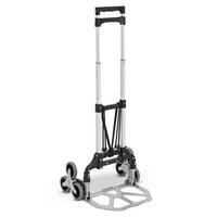 TREPPENSACKKARRE klappbar inkl. Handschuhen - Grau, Metall (45/48/110cm) - Juskys