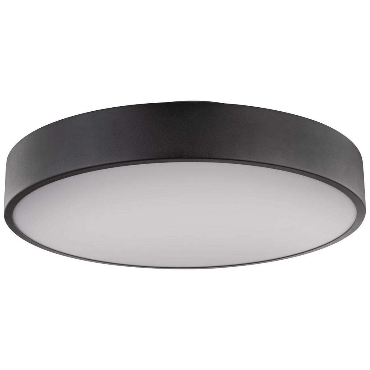 LED DECKENLEUCHTE Metall Schwarz - Schwarz, Metall (40/40/10.5cm) - Globo Lighting
