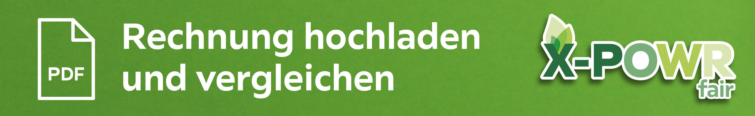 PDF - Rechnung hochladen und vergleichen - X-POWR fair