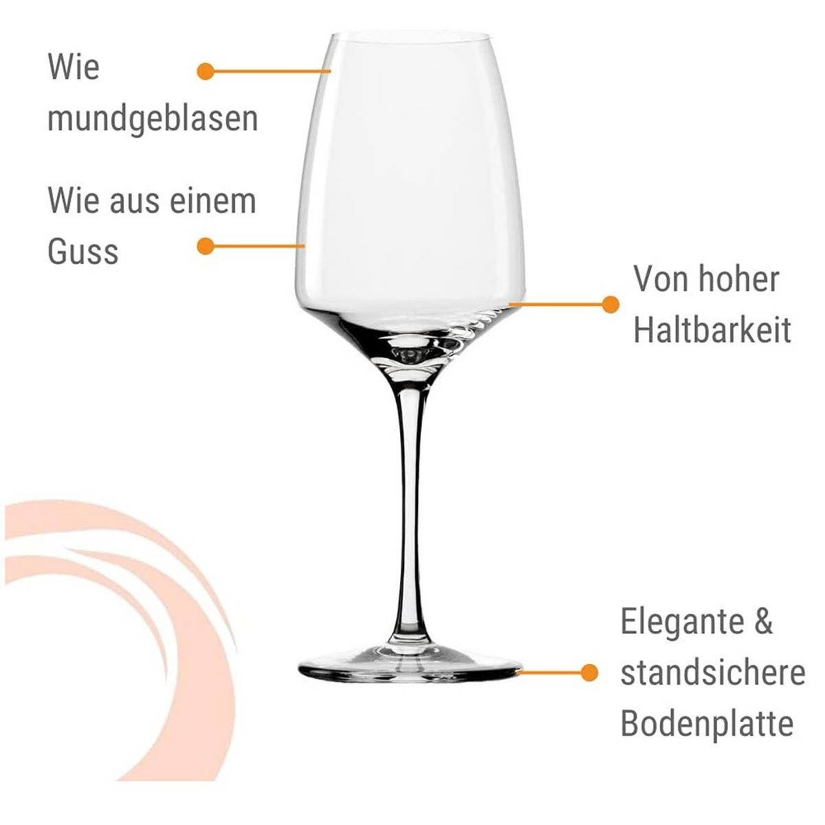 EXPERIENCE Bordeauxglas (6er set ) - Transparent, Glas (0.645L) - Stölzle