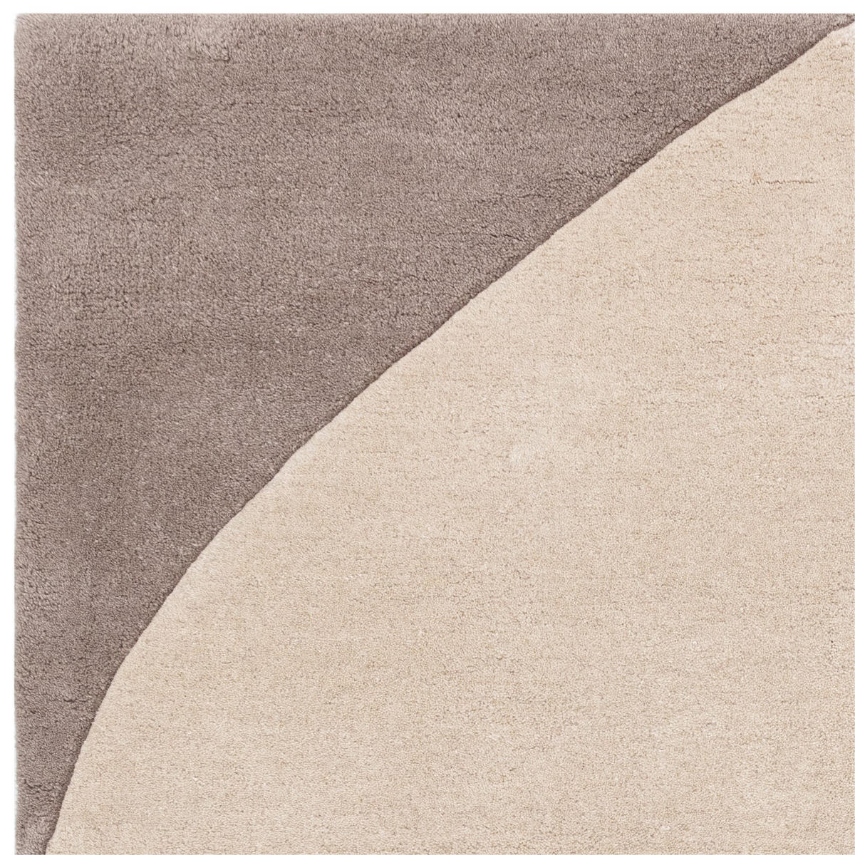 TEPPICH Wolle handgetuftet abstrakt Mid-Century ELAN-Mouzon, Silbergrau 120x170 cm - Silberfarben, Textil (120/170cm) - KADIMA DESIGN