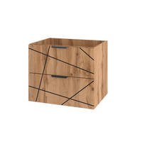 SKRINKA POD UMÝVADLO 60cm Teren Drevo - hnedá, kompozitné drevo (60/50/45.8cm) - Petits-meubles