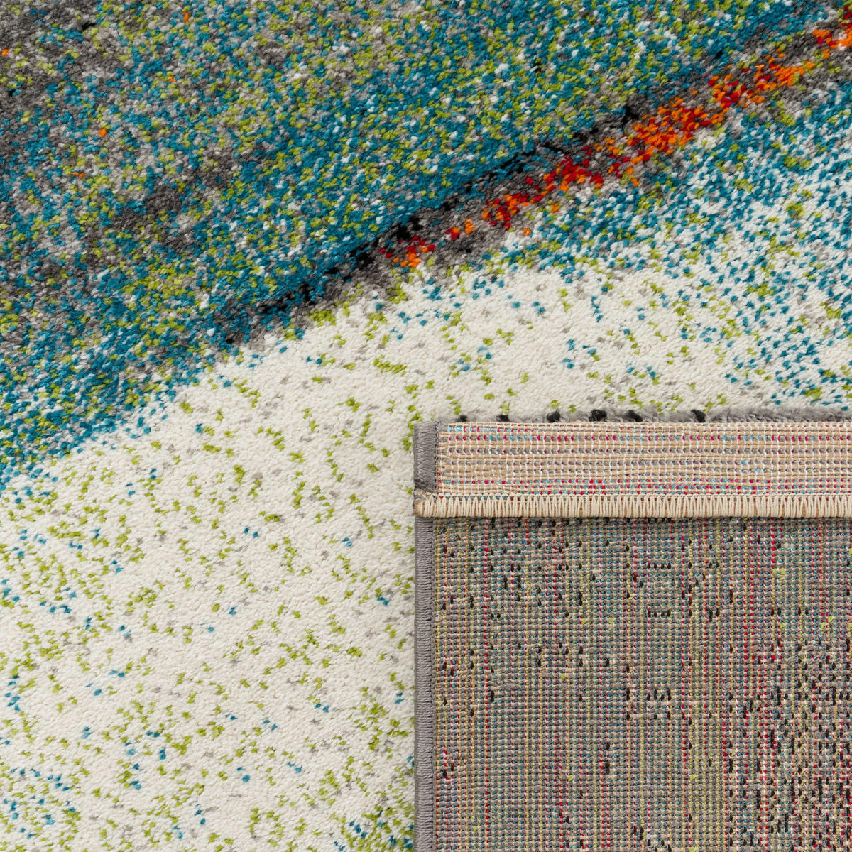 KURZFLORTEPPICH, mit Farbverlauf, aus Polypropylen, Florhöhe 12 mm, Mehrfarbig, 120 x 170 cm - Multicolor, Textil (120/170cm) - KADIMA DESIGN