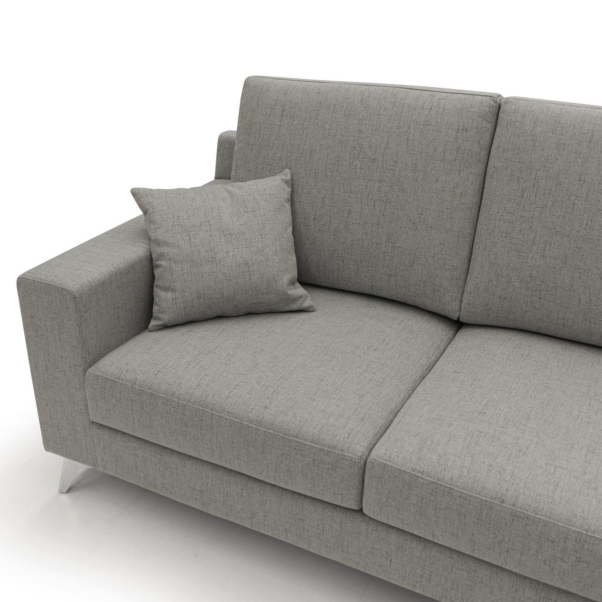 LINEARSOFA Michael - Taupe, Textil (206/95/91cm) - Divani.store