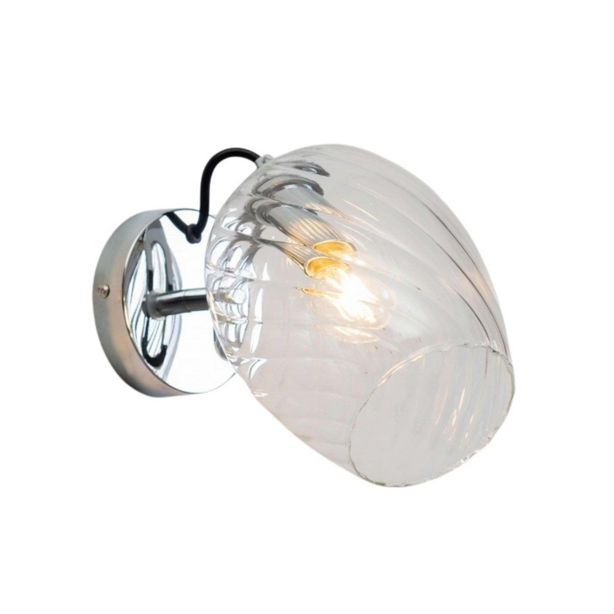 WANDLEUCHTE Cassia, Transparant, 23cm - Transparent, Glas (14/23/22cm) - KOSILUM