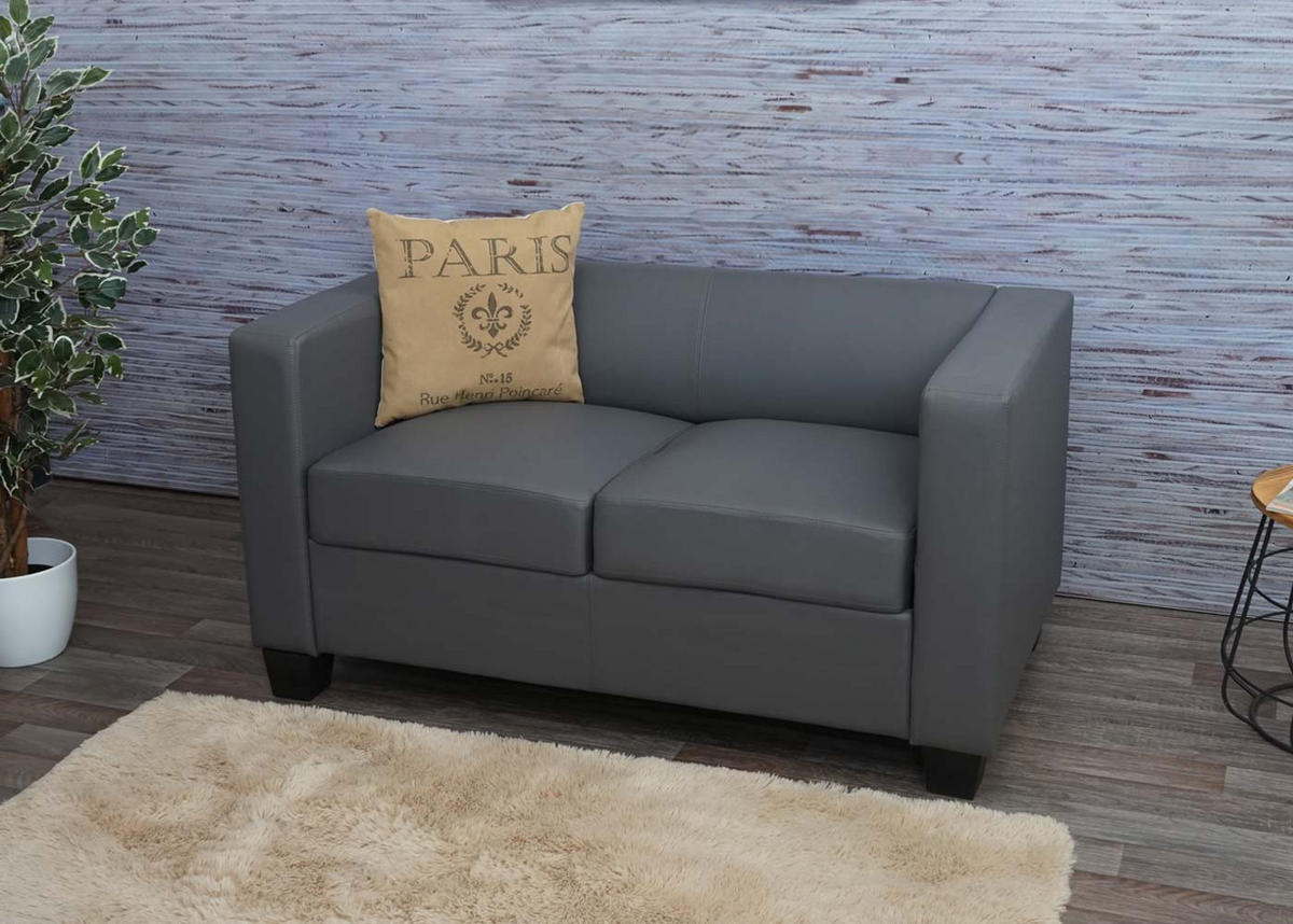 2-SITZER-SOFA Grau - Grau, Textil (137/70/75cm) - MCW