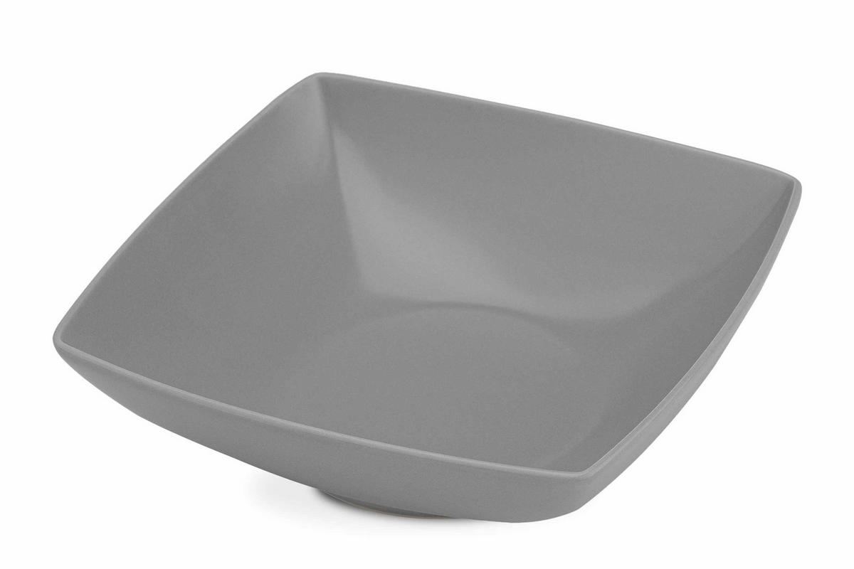 TELLERSET EPIRI Suppenteller 6 Personen 6-tlg - Grau, Keramik (17cm) - KONSIMO®